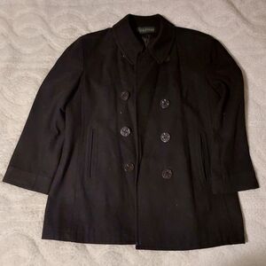 Harve Benard Classic Black Pea Coat